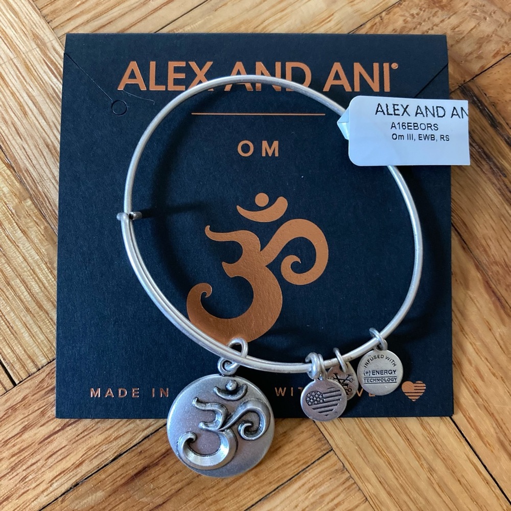 Alex and Ani Om silver bracelet NWT